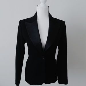 H & M Womens Fitted Black Blazer